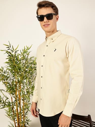 Image of Thomas Scott Men's | Solid | Full Sleeve | Slim Fit | 100% Cotton | Button Down | Casual Shirt