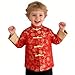SZCQ Boys Lunar New Year Chinese Jacket Costumes Traditional Coat Outfits Kids Tang Suit Red Dragon XS