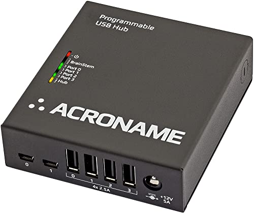 Image of Acroname - Managed USB Switch /Hub, 2 Hosts - 4 Port, Fast Charge (2.5A), Industrial Grade, Programmable Compatible with Mac /Windows /Linux USB 2.0