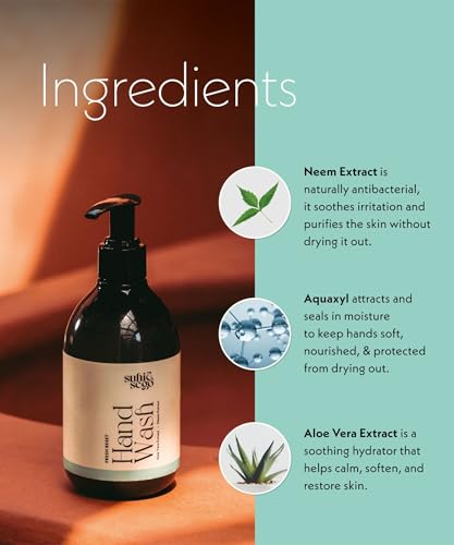 Image of Suhi & Sego Fresh Reset Hand Wash | Gentle, Moisturizing Liquid Soap with Neem & Aloe Vera | Refreshing Pear & Rose Fragrance | For All Skin Types | 300ml