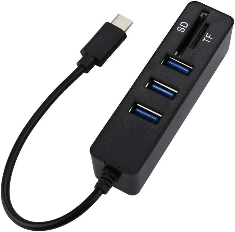 RuhZa Type C HUB Card Reader 2 in 1 USB C Type-C OTG USB 2.0 Hub Splitter Combo 3-Port SD/TF Card Reader USB 2.0 Hub Splitter 2.0 Multi USB-image-32