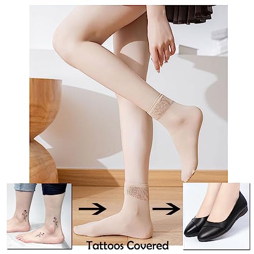 Women's 10-12 Pairs Modal Opaque Ankle High Tights Hosiery Socks2
