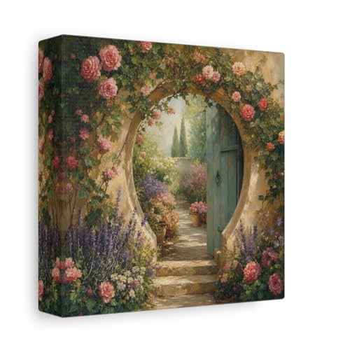 Toile d'art de jardin premium impression sur châssis épais 3 cm pour salon