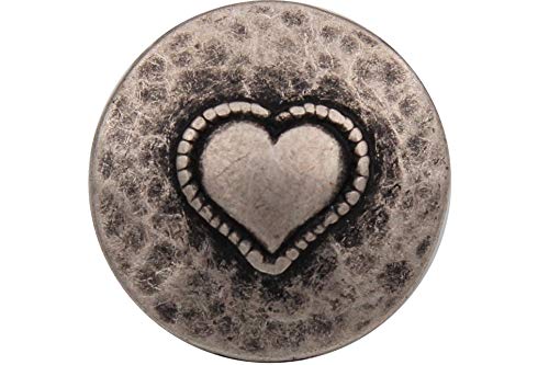 Ornamento My ABC a forma di cuore Metallo con finitura ultraopaca grigio pietra