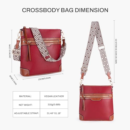 Viva Terry Crossbody Purses for Women Vegan Leather Shoulder Bag Medium Crossbody Bag with Guitar Strap2