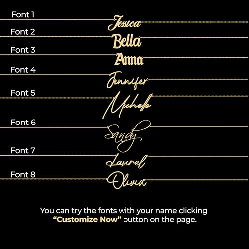 10K Solid Gold Custom Name Necklace, Personalized Nameplate Pendant for Women – Solid Gold or Gold-Plated Options, Custom Jewelry Gift for Her3