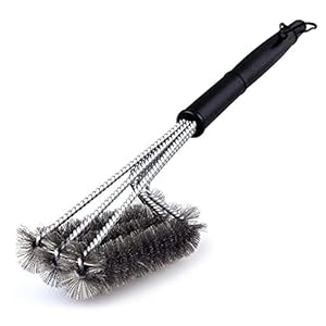 Ovengrill reinigingsborstel roestvrij stalen grill borstel drie-kop grill reinigingsborstel draad borstel voor…
