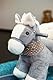 KNORRTOYS.COM 40625 Schaukeltier, „Pferd grau“
