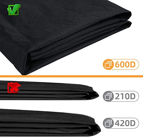 Patio Chair Covers High Back, Stackable Outdoor Chair Covers, Durable 600D Oxford Barstool Chair Covers, Heavy Duty Waterproof Tall Outdoor Chair Covers, Storage Bag Included, 27W X 27Dx 49H Inches #TOP4