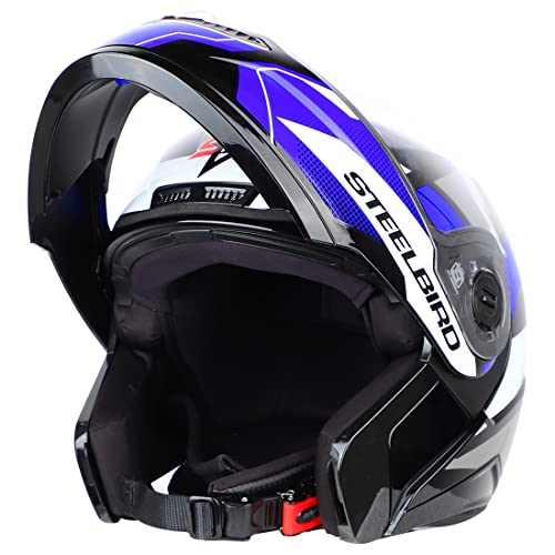 Steelbird SBA-7 Huracan ISI Certified Flip-Up Helmet for Men and Women