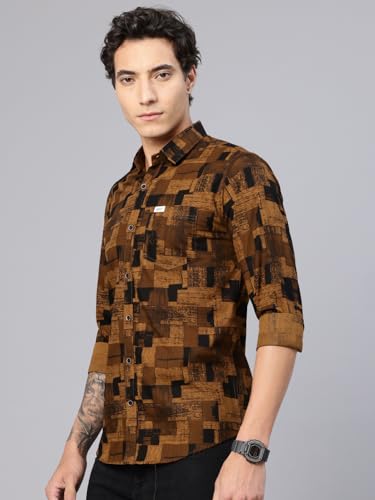 Image of Majestic Man Pure Cotton Printed Trendy & Comfortable Casual Shirt
