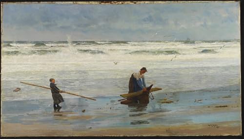 Póster de lienzo de pintura famosa Wyllie para decoración de salón relajante 60x90cm