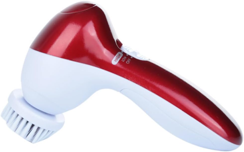BETOOKY Electric Facial Skin Cleaner Red Blackhead Removal Device with Multifunctional Exfoliating Polisher and Rolling Massage Head for Deep Pore Cleansing and Dead Skin Removal