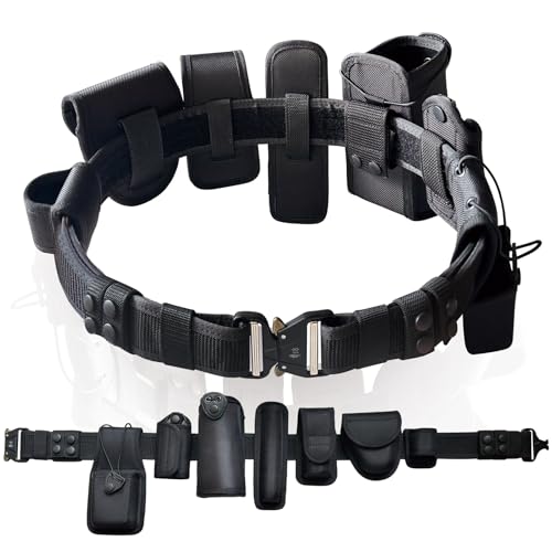 BittPicc 8 in 1 Police Utility Belt with 4 Pcs...