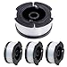 Produktbild FIXITOK 4 Stücke Fadenspulen für Black Decker Trimmer Spulen Rasentrimmer Spulen 9,1m Länge Nylon Fadenspulen 1.65mm Fadendurchmesser