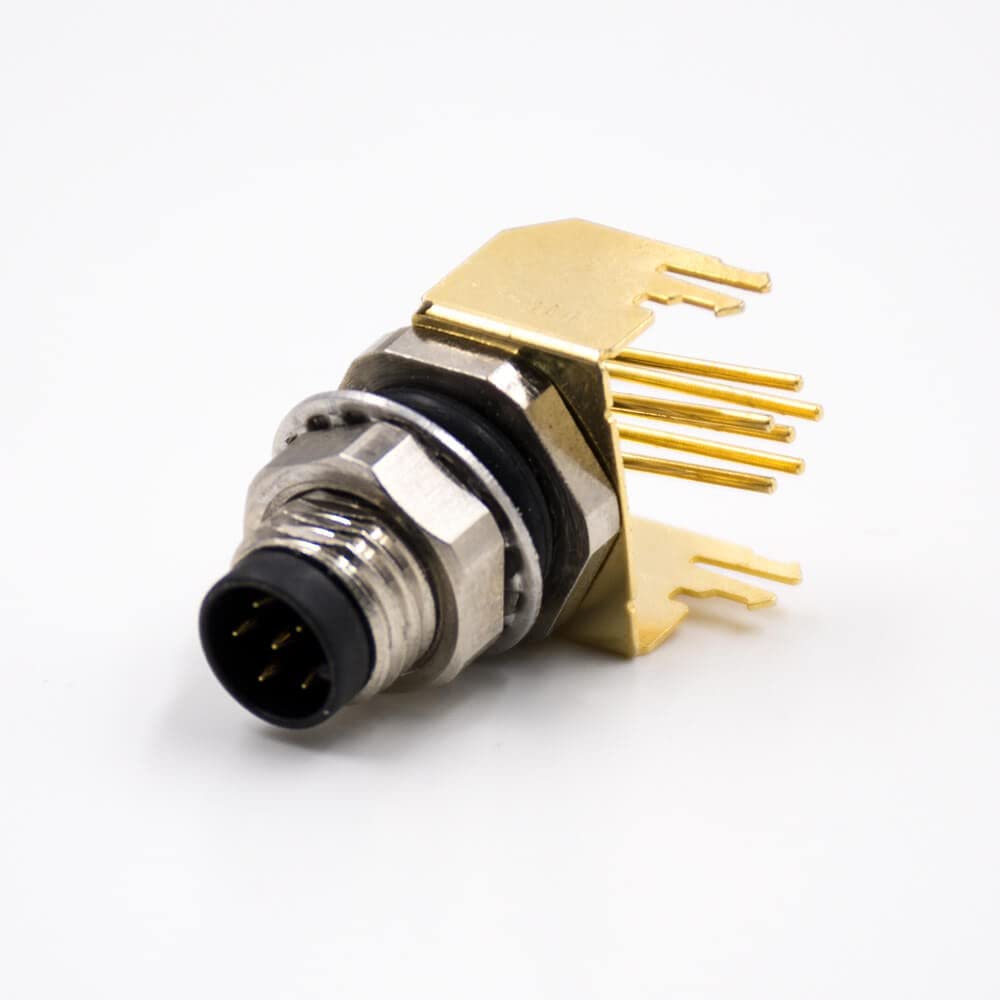 Amazon.com: M8 6 Pin Male Right Angle Connector, A Code