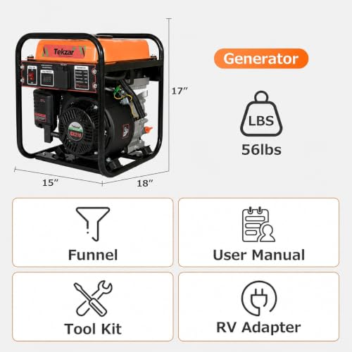 Image of 3000W Petrol Inverter Generator, 3300W Max, 220V, Pure Sine WaveS