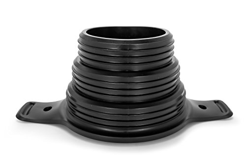 Camco Flexible 3-In-1 Sewer Adapter Hose Seal -Flexible Fitting That Makes Connection To A Sewer Inlet Simple And Less Hands On! (39318), Black #TOP5