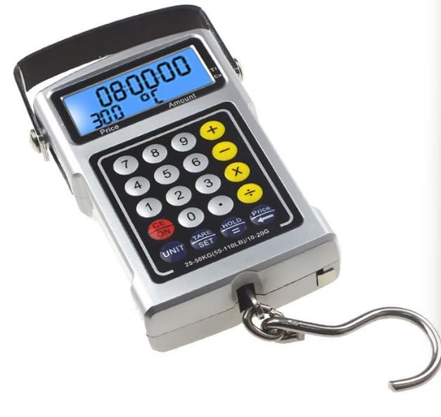 DG-01A - Báscula electrónica portátil multifuncional para equipaje, 50 kg/20 g