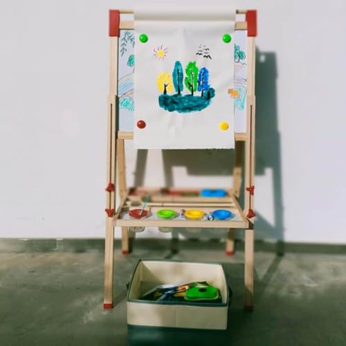Rolo de papel para cavalete infantil, material de arte para crianças, 44 x 984 cm, rolos de papel de