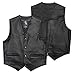 Produktbild A-Pro Lederweste Anilin Leder Motorrad Custom Weste Chopper Schwarz XXL