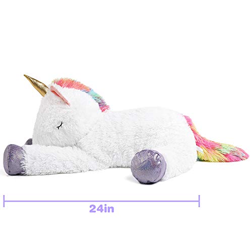 Tezituor 24 Inches Unicorn Plush Toy Set For Girls,4 Colorful Unicorns In Mommy Unicorn’s Belly,Unique Stuffed Unicorns Gifts For Children. #TOP2