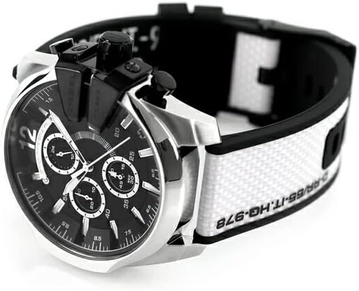 Angled view of the watch showing strap detail