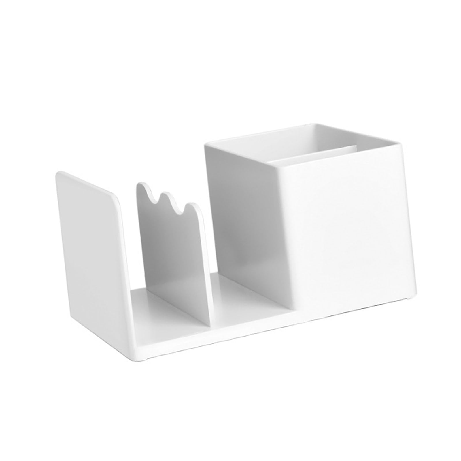 Hsioluted Space Saving Book Holder Organizers with Space Efficient Design Study Table Accessory Ergonomic Desk Organizers Supplies Storage Box