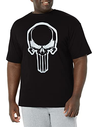Marvel Punisher Skull T-Shirt Homme vêtement geek comics noir manches courtes
