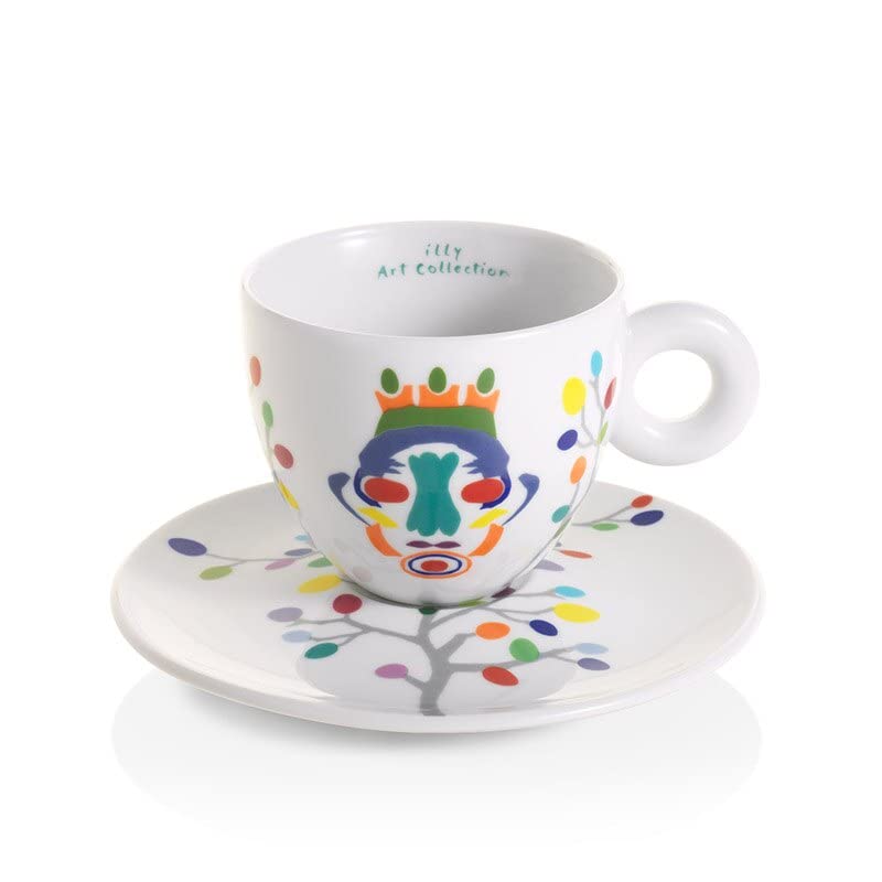 illy Art Collection Pascale Marthine Tayou 6 Cappuccino-Tassen nummeriert signiert