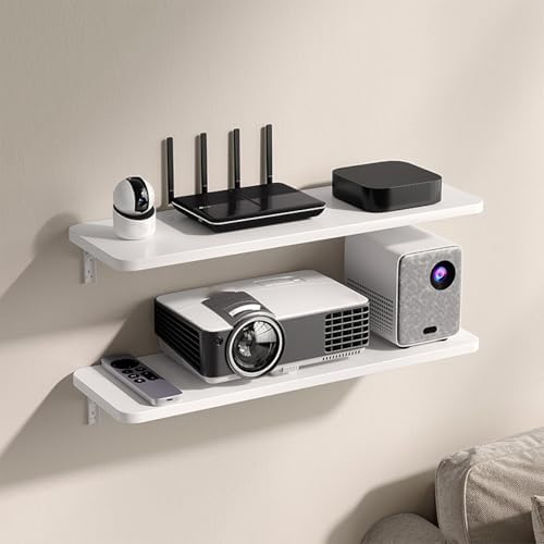 Wall Mounted Folding Table Space Saving Bar Table Compact Floating Desk for JYDSll Spaces Perfect for Home Office Bedroom Bathroom or Balcony (White) 20x40cm