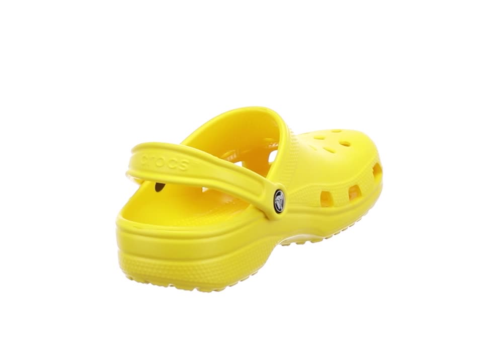 Amazon.com | Crocs Men's and Women's Classic Clog, Lemon, 8 Women