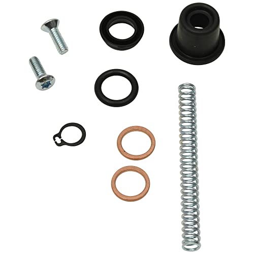 New All Balls 18-1107 Master Cylinder Rebuild kit Compatible with/Replacement For Arctic Cat 1000 H2 LTD 2011, 1000 H2 Mudpro 2010-2011, 1000 H2 Thundercat 2008-2010, 1000 Mudpro LTD 2012-2017, Red