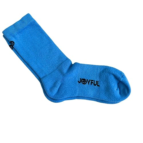 Image of Made in USA Colorful Cotton Crew Athletic Socks | Comfortable, Thick, Soft, and Supportive (as1, numeric, numeric 10, numeric 13, regular, regular, Blue)