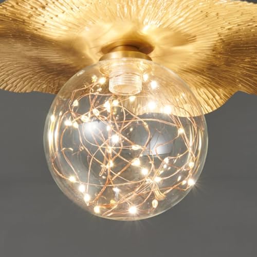 Lámpara de techo de pasillo de vidrio nórdica para iluminación de dormitorio 5