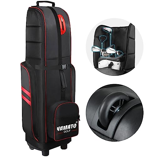 Yamato Golf Travel Bag with Wheels for Airline Golf Flight Bag Durable and Spacious Easy Transportation Ideal for Golfers on the Go