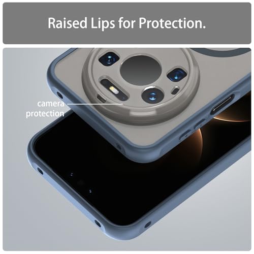 Image of Compatible with Huawei Mate 80 Pro Max Case Cover,Compatible with MagSafe,Anti-Fall,Compatible with Huawei Mate 80 Pro Max 5G SGT-AL10 Cell Protective Phone Case Blue