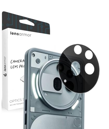 Image of Lensarmor Premium Nothing Phone 3a Pro Camera Lens Protector - 9H Tempered Glass, HD Clarity, Scratch & Dust Resistant