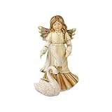 Inklusive Geschenkverpackung Goebel Engelfigur Anmutiger Schwanenfreund - Himmelsboten Weihnachten Champagner