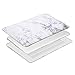 MOSISO Compatible with MacBook Air 11 inch Case (Models: A1370 & A1465), Plastic Pattern Hard Shell Case & Keyboard Cover Skin & Screen Protector, White Marble