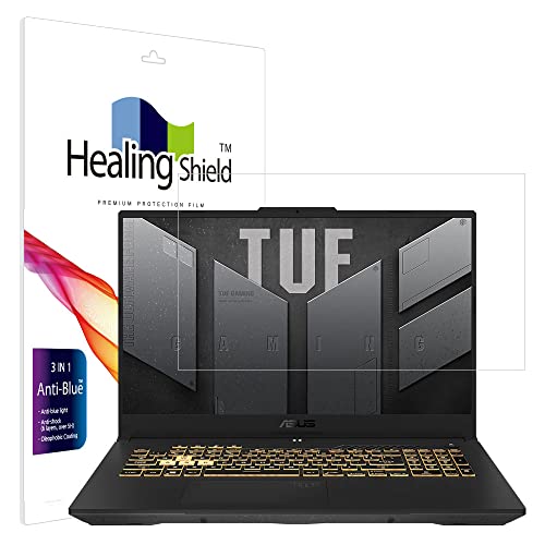 Healingshield XLV[tیtB Screen Protector Eye Protection Anti UV Blue Ray Film Compatible with ASUS TUF Gaming A17 FA707
