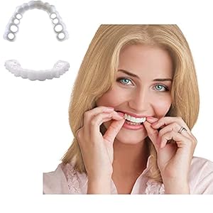 Nep tanden fineer Snap op Smile Tanden Comfortabel fineer boven- en onderkant Comfort Fit voor Snap on Instant en…