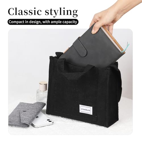 Image of Stylish Corduroy Women's Handbag - Vintage Design, Versatile & Practical for Everyday Use