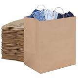 DURO Bag Super Royal Dubl Life Shopping Bag 65# Recycled Kraft FSC (200 Bags.)