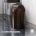 Umbra Mezzo Swing-Top Waste Can, 2.5-Gallon (10 L), Bronze