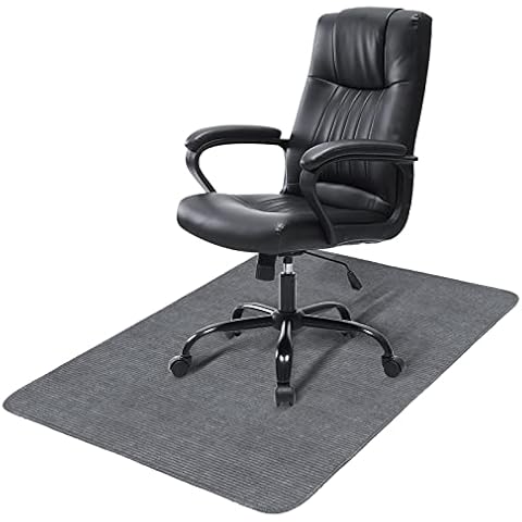 Chair Mat 120*90cm, Office Chair Mats for Hardwood Floors BestFire Non Slip Floor Protectors for Chairs Hardwood Floors Protective Mat Pad Desk Chairmats Office (120 x 90 cm, Light grey) Cover