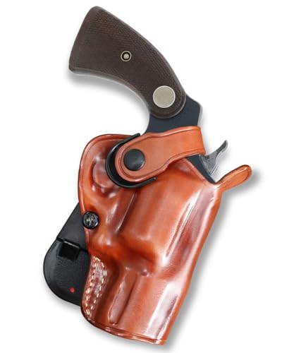 Leather Paddle OWB Revolver Holster Retention Strap Fits