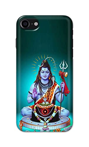 Image of Printed Hard Back Cover Case for Apple iPhone 7 | iPhone 8 | iPhone SE 2020 | SE2 2020 | iPhone SE3 2022 Back Cover (Lord Shiva) -1803