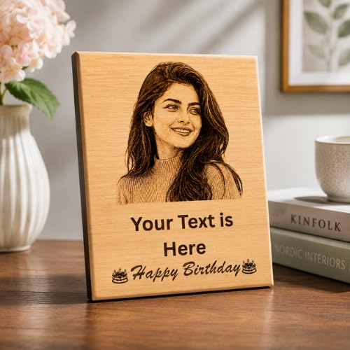 Image of Customized Personalised Engraved Wooden Photo Frame For Gift, All Shapes and Sizes for Everyone (Normal-6x4-Desi-1)