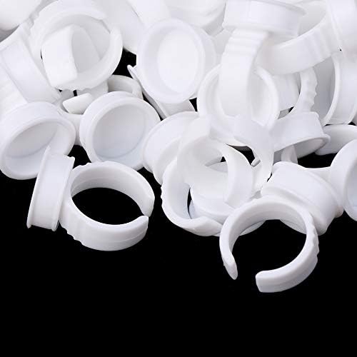 Pigment Rings - Carly Shop 300pcs Microbalding Disposable Permanent Makeup Pigment Holders Ink Cup Ring Eyebrown Eyelash Extension Glue Divider Container Tattoo Accessaries (Medium) โฆ